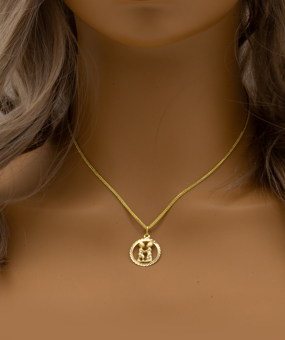 Anhänger Zwilling 333er Gelbgold